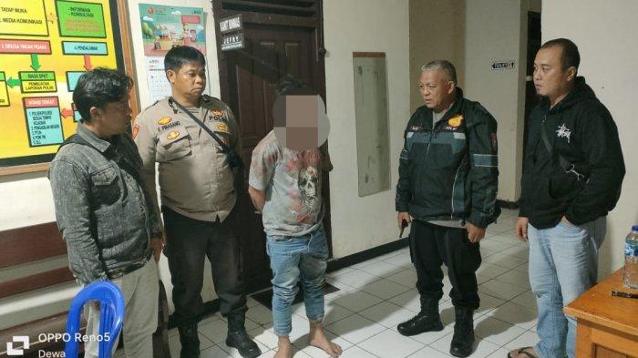 Pelaku pembunuhan di Desa Wulurmaatus, Kecamatan Modoinding, Kabupaten Minahasa Selatan (Minsel) Sulawesi Utara (Sulut), Sabtu (27/7/2024).