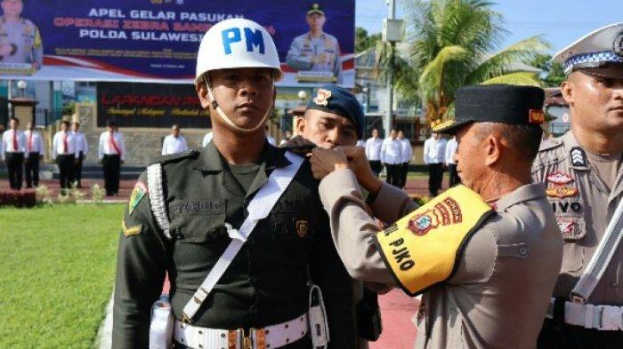 Gelar Pasuka Operasi Zebra Samrat-2024 Polda Sulawesi Utara, Senin (14/10/2024).