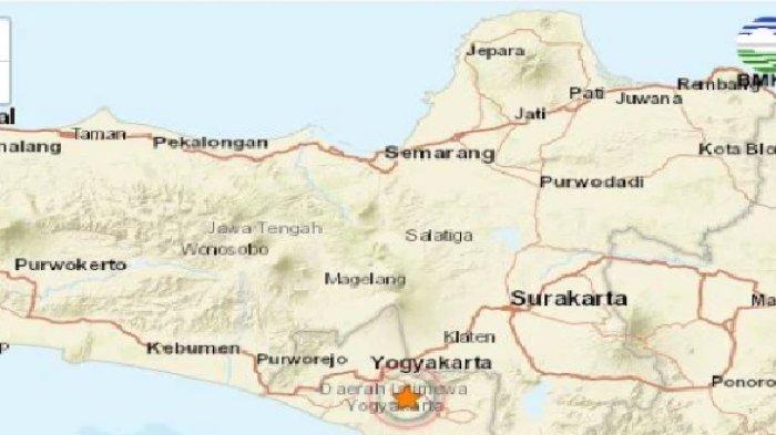 Gempa Yogyakarta Dini Hari Selasa 1 Agustus 2023, Terjadi di Laut dengan Magnitudo Segini