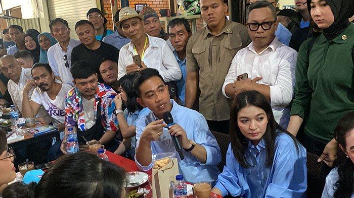 Gibran Foto di Jarod Manado Sulawesi Utara Minggu 24 Desember 2023. (Tribun Manado/Wendia Paputungan)