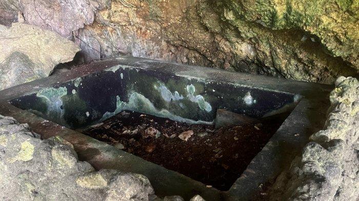 WISATA: Gua Larenggam menjadi simbol perlawanan dan saksi bisu kekejaman penjajah Kolonialisme Belanda. Gua ini terletak di Desa Arangkaa, Kecamatan Gemeh, Kabupaten Talaud, Foto diambil oleh Tribunmanado.co.id pada Rabu (9/4/2025).