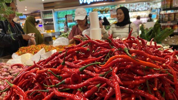 Harga Cabai Keriting di Pasar Swalayan Manado