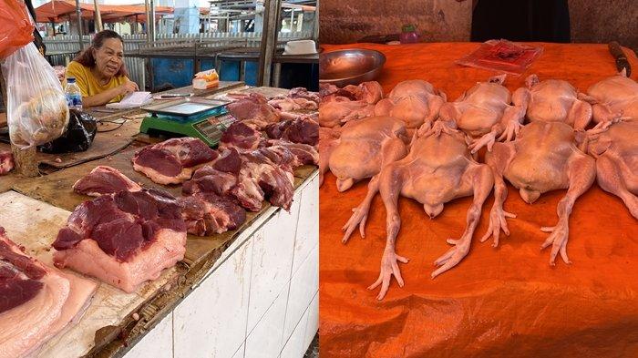 Harga Daging Babi dan Ayam di Pasar Pinasungkulan Karombasan Manado