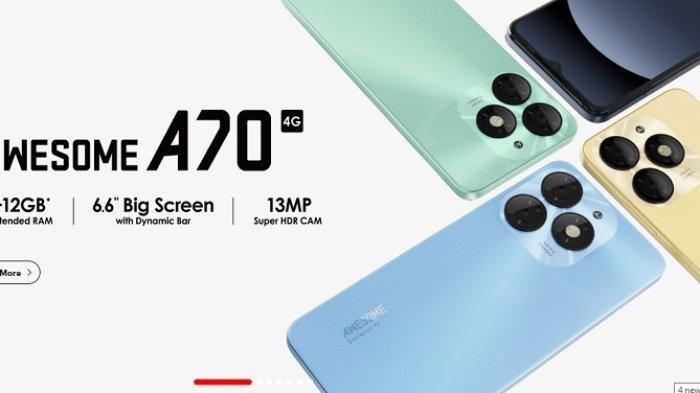 Harga Itel A70 mulai Rp 800 ribuan, cek spesifikasi HP mirip iPhone 15 Pro Max mengusung kamera Boba.
