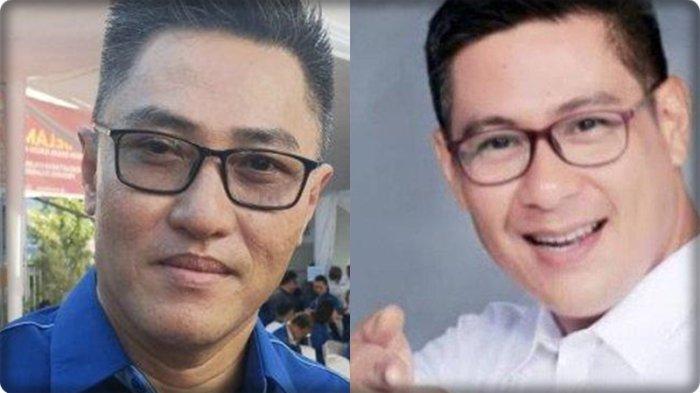 Kolase foto dari kiri Royke Anter, Harley Mangindaan; Hasil Hitung Sementara Pileg DPRD Sulut Dapil Manado Partai Demokrat, Harley Teratas Disusul Anter