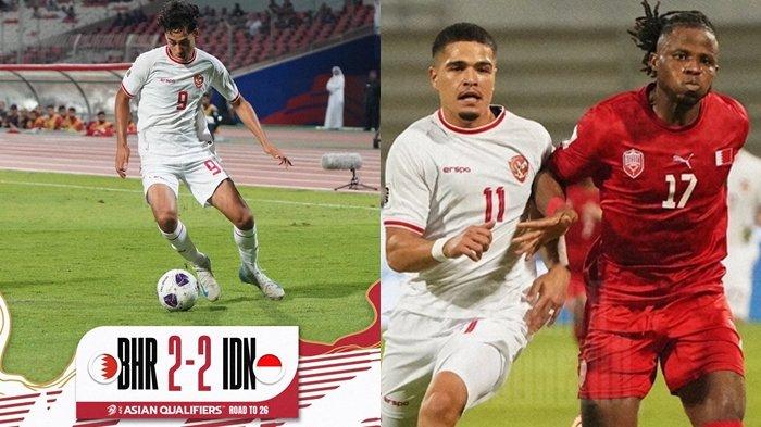 Hasil pertandingan Bahrain vs Indonesia di Kualifikasi Piala Dunia 2026.