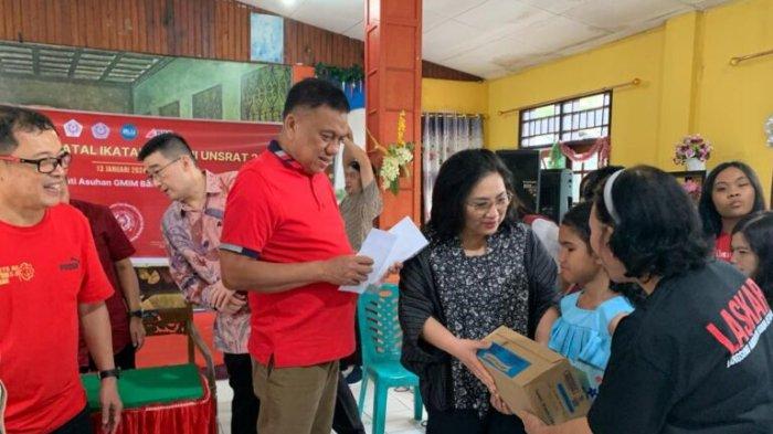 Ikatan Alumni Fakultas Pertanian Universitas Sam Ratulangi (IAFP-Samrat) melakukan kegiatan anjangsana di sejumlah panti di Kota Manado, Sabtu (12/1/2024).