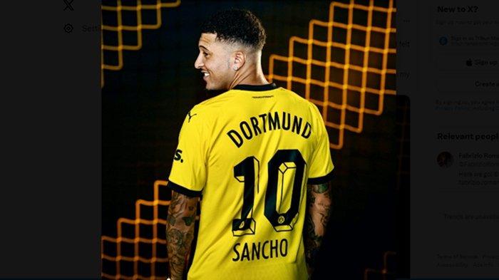 Jadon Sancho Resmi Hengkang dari Manchester United ke Borussia Dortmund dengan status pinjam hingga Juni 2024 atau setengah musim.