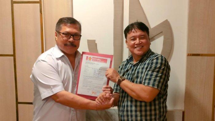Dr Jan Samuel Maringka mendaftar sebagai bakal calon Gubernur Sulut di Partai Gerindra.