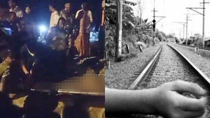 Jasad pria misterius dievakuasi petugas dari TKP Desa Kebonsari, Kecamatan Sukodadi, Lamongan, Sabtu (5/8/2023) malam