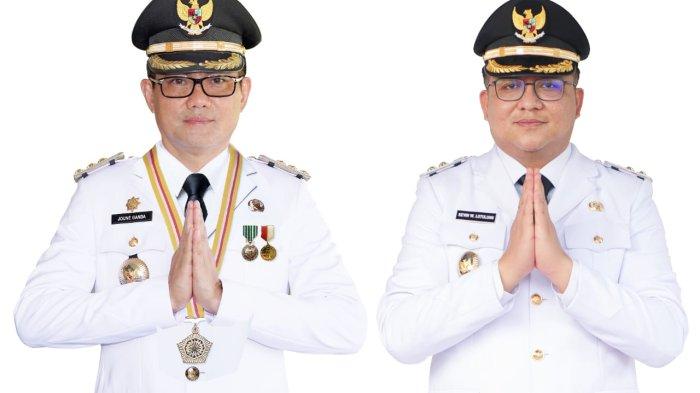 LANJUT: Bupati dan Wakil Bupati Kabupaten Minahasa Utara (Minut), Joune Ganda dan Kevin William Lotulung (JG-KWL) lanjut periode kedua tahun 2025-2030.