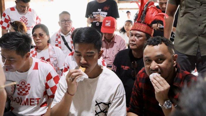 Kaesang Pangarep Mengunjungi Jalan Roda Manado pada Jumat (13/10/2023)