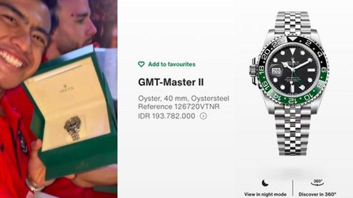 HADIAH PRESIDEHN - Kalahkan China, Timnas Indonesia Diganjar Jam Tangan Rolex oleh Presiden Prabowo, Segini Harganya