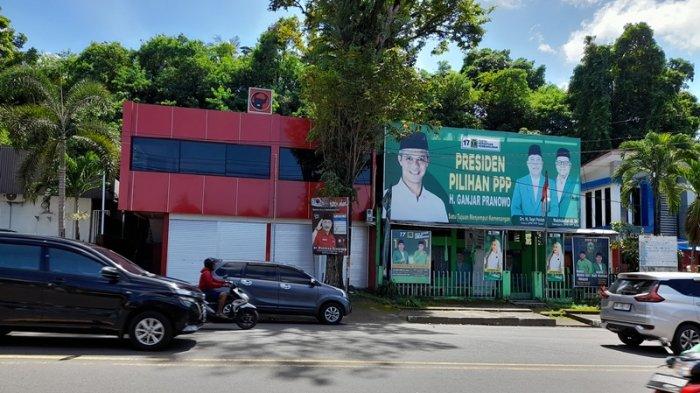 Kantor eks PDIP dan PPP di Jalan Martadinata Manado