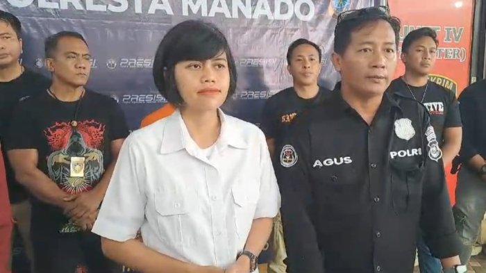 Kasat Reskrim Polresta Manado Kompol May Diana Sitepu (kemeja putih). Hingga saat ini Polresta Manado masih bungkam terkait siapa yang penikaman Noval pelaku pembunuhan Bemo Preman Manado.