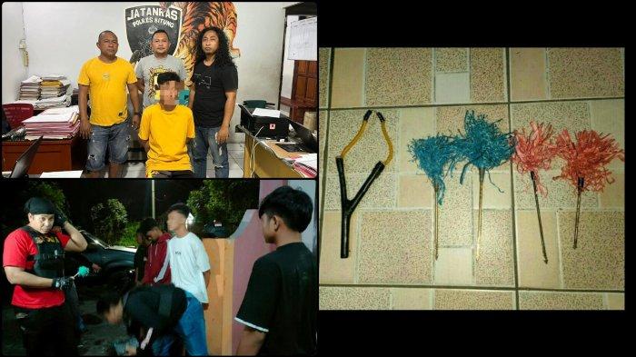 Kasus senjata tajam (sajam) jenis Panah Wayer di Bitung, Sulawesi Utara.