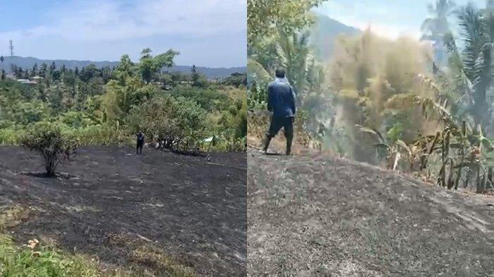 Kebakaran Lahan di Bitung Sulawesi Utara