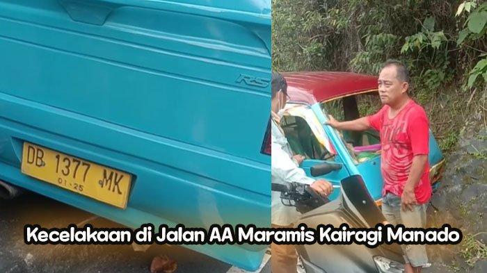 Kecelakaan mobil mikro di Jalan AA Maramis Kairagi Senin 19 Februari 2024.