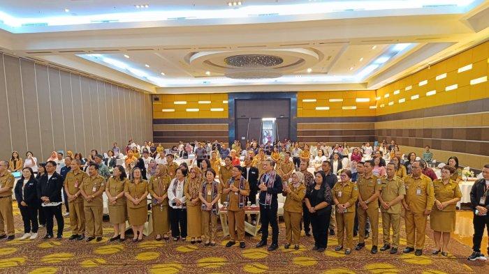 Kegiatan Pendampingan Forum Pemangku Kepentingan Program Sekolah Penggerak Tahun 2024 di Novotel Manado, Sulawesi Utara (Sulut), Selasa (30/7/2024).