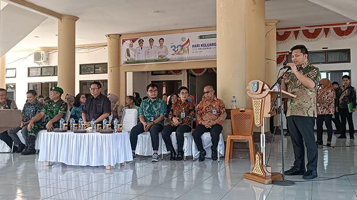 Kegiatan launching Cadangan Pangan Pemerintah (CPP) di Bolmong. Foto 2