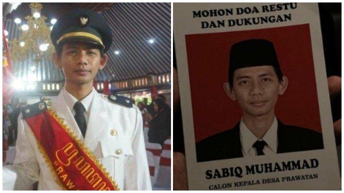 Kepala Desa Prawatan, Sabiq Muhammad yang baru berusia 25 tahun saat dilantik di Pendopo Pemerintah Kabupaten Klaten, Rabu (27/9/2023).