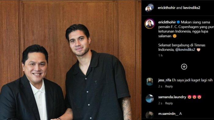 Kevin Diks Gabung Timnas Indonesia, Makan Siang Bersama Erick Thohir dan Disambut Maarten Paes.