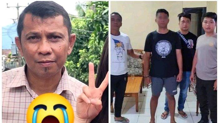 Kolase foto korban dan pelaku dalam kasus anak bunuh ayah kandung di Manado Sulawesi Utara (Sulut).