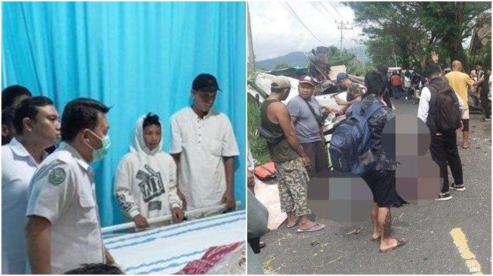 KECELAKAAN DI BOLMONG: (foto kiri) Korban kecelakaan di Desa Tuyat, Kecamatan Lolak, Kabupaten Bolmong, Sulawesi Utara (Sulut), dirawat di RSUP Prof Kandou Malalayang, Kota Manado, Rabu (26/2/2025). (kanan) Lokasi TKP kecelakaan maut di Desa Tuyat.
