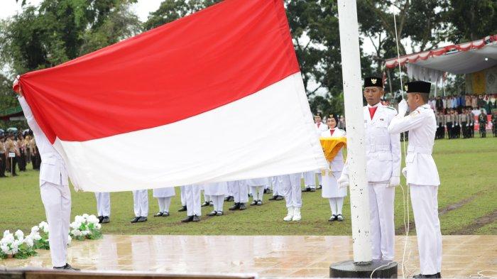 Pj Wali Kota Kotamobagu Sulut Abdullah Mokoginta Bertindak jadi Inspektur Upacara Hut ke79 RI Tahun
