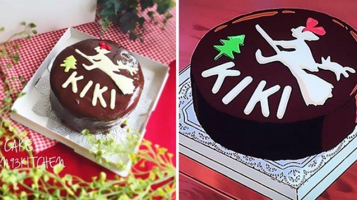 Kue coklat di anime Kiki's Delivery Service.