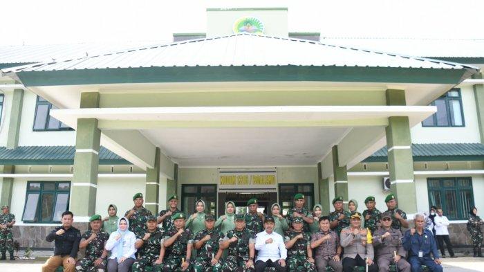 Kunjungan Kerja Pangdam XIII Merdeka Mayjen TNI Legowo W.R. Jatmiko di Kodim 1316 Boalemo, Rabu (7/2/2024).