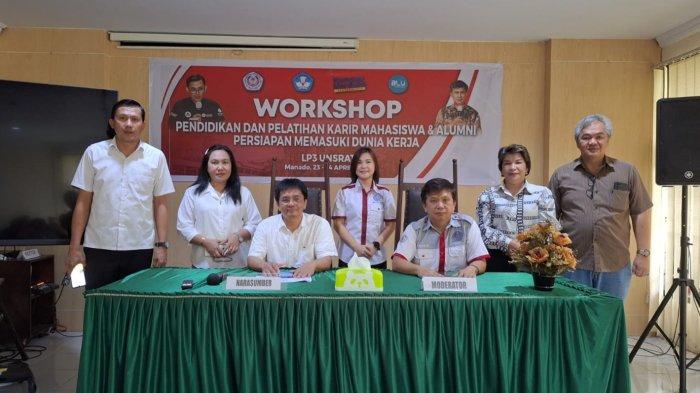 LP3 Unsrat Manado Sulawesi Utara Workshop Pendidikan dan Pelatihan Karier Mahasiswa dan Alumni sebagai persiapan memasuki dunia kerja.