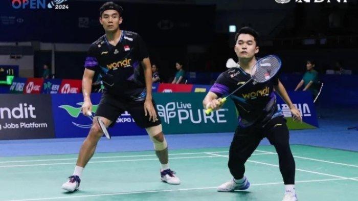 Pasangan Ganda Putra Indonesia Leo Rolly Carnando/Bagas Maulana juara Korea Open 2024.