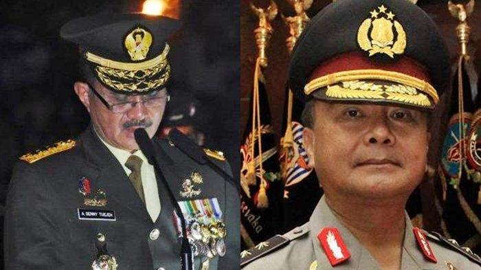 Bursa Cagub Sulut Pilgub 2024 dari figur jenderal TNI atau Polri. Letnan Jenderal TNI (Purn) Alfret Denny Djoike Tuejeh dan Irjen Polri (Purn) Benny Mamoto