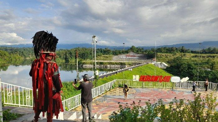 Liburan, Warga Padati Bendungan Kuwil Kawangkoan Minut Sulut