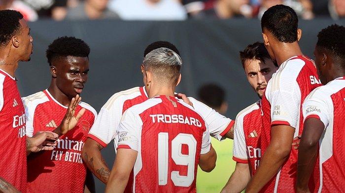 Link live streaming Arsenal vs Barcelona Kamis 27 Juli 2023.