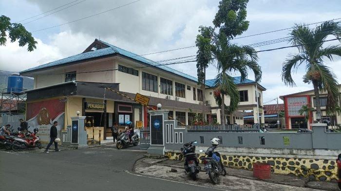 Polres Bitung, suasana Mako Polres Bitung di jalan Wolter Monginsidi Bitung Sulawesi Utara.
