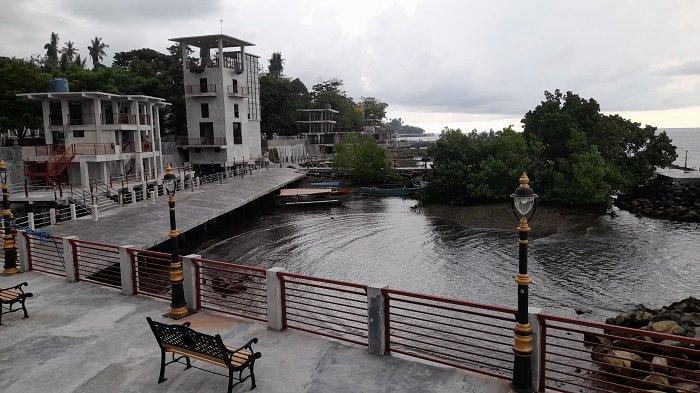 MBW: Pemandangan di sekitar Malalayang Beach Walk (MBW) 2, Manado, Sulut, Jumat (7/3/2025). MBW diperkirakan akan segera jadi objek wisata favorit baru di Manado. Fasilitasnya lebih mewah dari yang pertama.