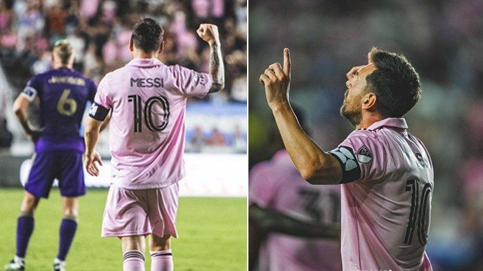 Messi cetak gol di babak pertama Dallas VS Inter Miami pagi ini Senin 7 Agustus 2023.