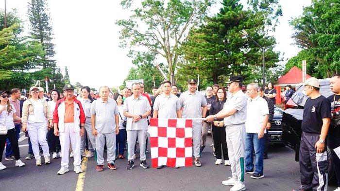 Penjabat (Pj) Bupati Minahasa Noudy Tendean membuka rangkaian kegiatan Hari Jadi Minahasa ke 596 di Taman God Bless Minahasa