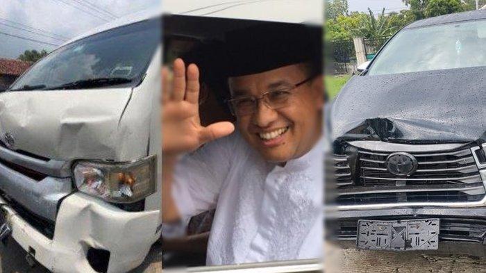 Mobil Rombongan Capres Anies Baswedan Alami Kecelakaan Beruntun saat Kampanye di Sumenep