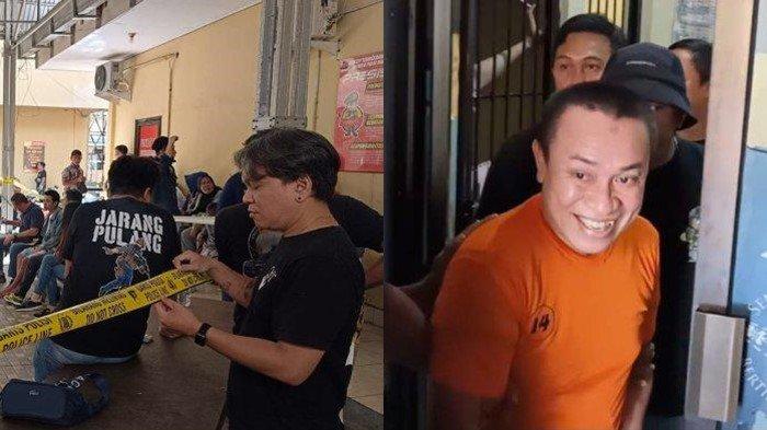Noval Nur (40) pelaku pembunuhan Bemo saat keluar dari sel tahanan Polresta Manado, Jumat 26 Januari 2024.