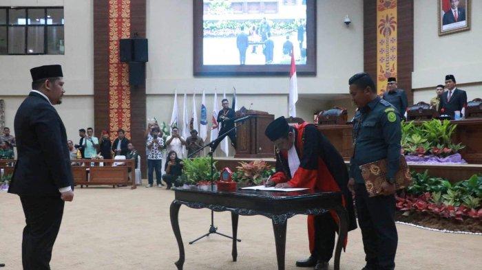 PAW Wakil Ketua DPRD Sulut, Selasa 13 Februari 2024 di ruang paripurna.