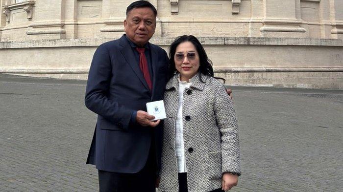 PERTEMUAN: Gubernur Sulut Olly Dondokambey turut mendampingi Presiden ke-5 RI Megawati Soekarnoputri dalam pertemuan dengan pemimpin Katolik dunia Paus Fransiskus di Vatikan, Jumat (7/2/2025