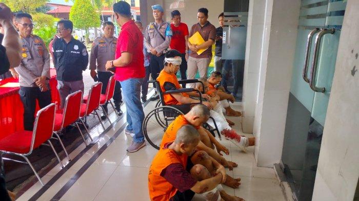 Para tahanan lari yang ditangkap Polresta Manado.