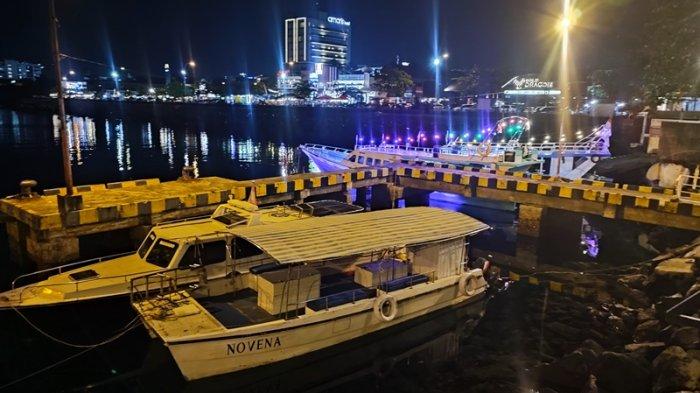 Pasar Wisata dan Kuliner Manado Bay di Dermaga Youth Centre Kawasan MegaMas, Manado, Sulawesi Utara