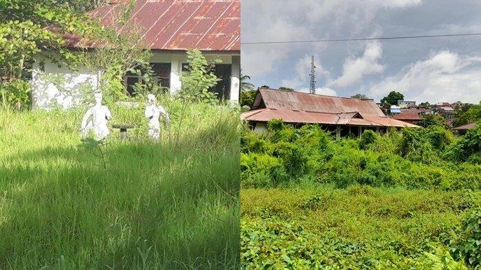 Patung menari di Taman Budaya Sulut, Jalan Maengket No 31, Manado, provinsi Sulawesi Utara, tak nampak lagi.