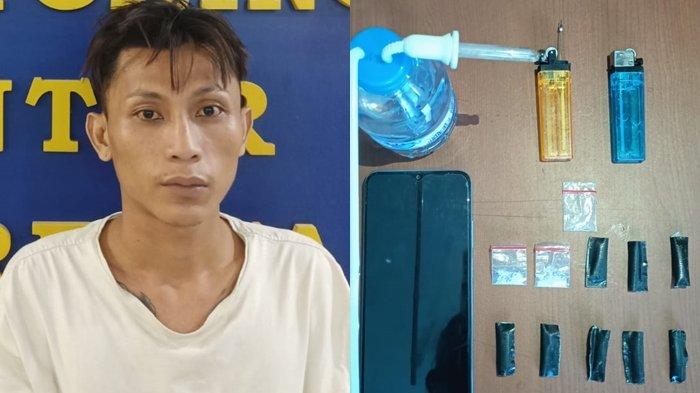 Pelaku dan barang bukti.