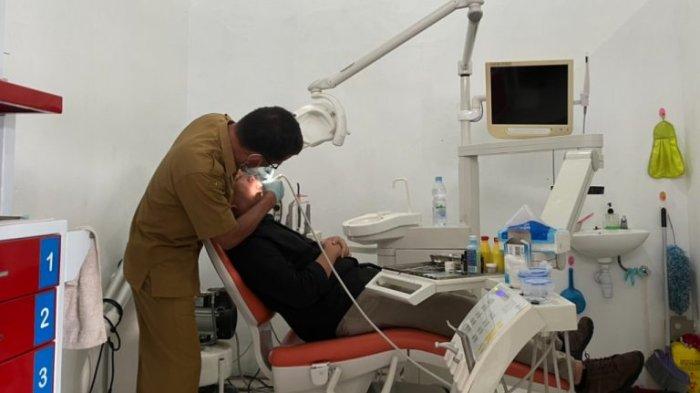 Pelayanam kesehatan dilakukan di Poliklinik Pratama Kantor Gubernur Sulut.