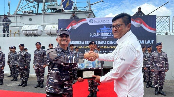 Pelepasan Ekspedisi Rupiah Berdaulat di Pelabuhan Bitung.